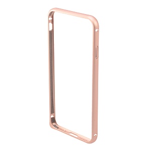 Бампер на iPhone 7 металлический розовый