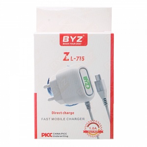 СЗУ для Micro USB 1,0А BYZ ZL-715 белый