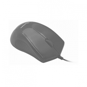 Мышь OXION OMS012GY серая, оптическая 1000 DPI, 3кн, USB
