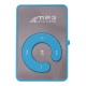 Плеер RK-302 голубой зеркал.microSD/прищепка