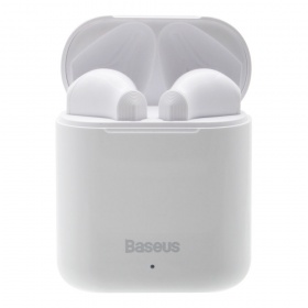 Наушники TWS Bluetooth Baseus W09 с микрофоном белые