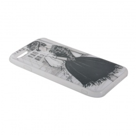 Накладка iPhone 7/8 силиконовая лаковая антигравитационная Коко Шанель