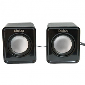 Акус. система Dialog 2.0 AC-02UP 6W, RMS, USB, черная 