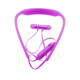 Наушники Bluetooth вакуумные boyi3 с микрофоном фиолетовые