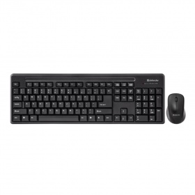Клавиатура + мышь Defender Princeton C-935 RU, беспроводная, полноразмерная, черная