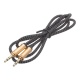 AUX кабель 3,5 на 3,5 мм Chengke AX13 текстильный, с металлическим штекером, черный, 1000 мм