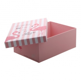 Коробка подарочная W9861 Фламинго розовый Let all that 27*19*11