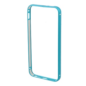 Бампер на iPhone 5/5S металлический голубой