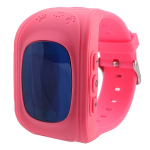Часы-GPS Smart Watch Q50 резиновые розовые