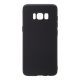 Накладка Samsung G950F/S8 резиновая матовая с блестящим ободом черная