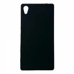 Накладка Sony Z5 резиновая матовая ультратонкая черная