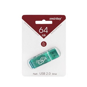 К.П. USB 64 Гб SmartBuy Glossy зеленая
