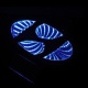 Эмблема HYUNDAI Elantra с синей подсветк (9,7*4,8)