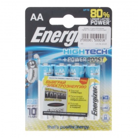 Элемент питания LR6 Energizer Hightech+PowerBoost (4 на блистере)