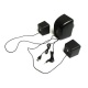 Акус. система Dialog 2.1 AC-202UP 11W RMS, USB, черная