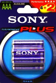 Элемент питания LR3 Sony Plus (6 на блистере)