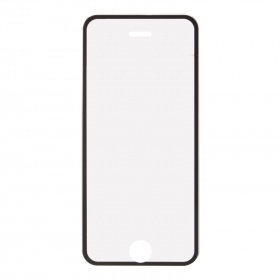 Закаленное стекло iPhone 5/5S/5C/SE с алюминиевой рамкой графит