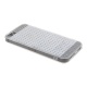 Накладка iPhone 5/5S/SE пластиковая прозрачная с силиконовым бампером мелкие стразы белая