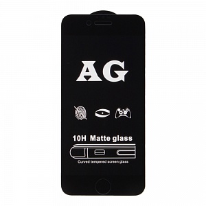 Закаленное стекло iPhone 6/6S 4D черное матовое