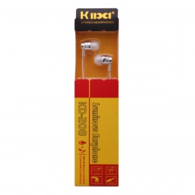 Наушники Kipa KD-208 вакуумные с микрофоном серебро