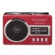 Радиоприемник Waxiba XB-221U USB/Micro SD/AUX/FM красный