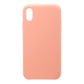 Накладка iPhone XR Silicone Case прорезиненная оранжевый лосось