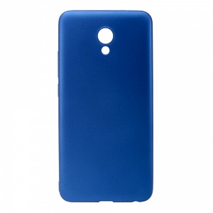 Накладка Meizu M5 Note силиконовая под тонкую кожу синяя
