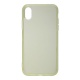 Накладка iPhone XR Silicone Case силиконовая прозрачная желтая