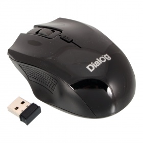 Мышь Dialog MROP-04U беспр, оптич, 3 кнопок, 1600 dpi черная