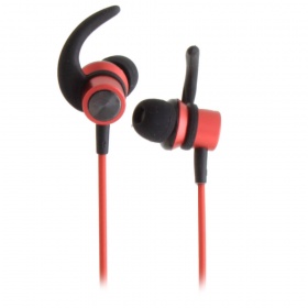 Наушники Bluetooth вакуумные Yison E10 с микрофоном черно-красные