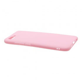 Накладка Huawei Honor 10 резиновая матовая однотонная розовая