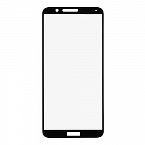 Закаленное стекло Huawei Honor 7x 2D черное в тех. пакете