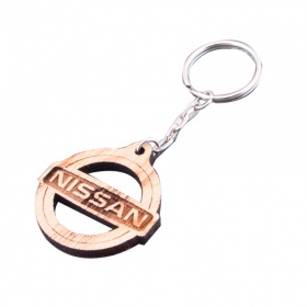 Брелок для ключей деревянный (дуб) Nissan