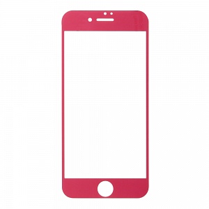 Закаленное стекло iPhone 7/8 двуст матовое красное