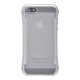 Накладка iPhone 5/5S/SE силиконовая прозрачная с хромированным бампером точки серебро