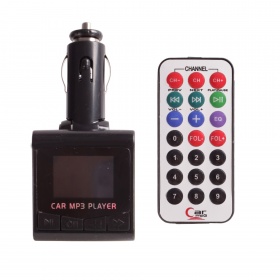 FM-модулятор CAR-Music 6 в1 квадратный USB, Micro SD, SD, пульт