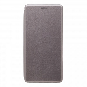 Книжка Samsung Note 10 Plus графит горизонтальная на магните