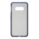 Накладка Samsung G970F/S10 Lite пластиковая прозрачная матовая черная стенка с синим бампером