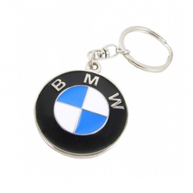 Брелок для ключей с кольцом хром BMW
