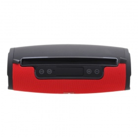 Стереоколонка Bluetooth CHARGE E16 USB, Micro SD, AUX, подставка для телефона, красно-черная