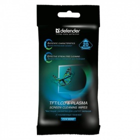 Салфетки чис-е Defender CLN30202 20шт для экр. мяг