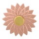Спиннер металлический Цветок розовое золото