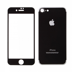 Закаленное стекло iPhone 7/8 двуст черное
