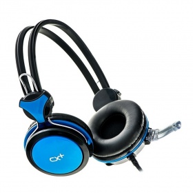 Наушники Classix CV-995 с рег.гром. микроф, черно-синие 2.3 м