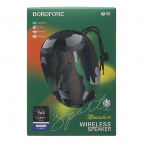 Стереоколонка Bluetooth Borofone BR6 USB, Micro SD, FM, AUX, камуфляж