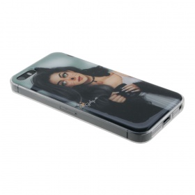 Накладка iPhone 5/5S/SE силиконовая лаковая антигравитационная Девушка Girly_m