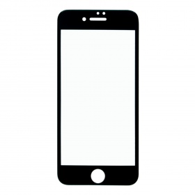 Закаленное стекло iPhone 7/8 3D черное качество AA
