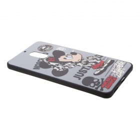 Накладка Nokia 6 резиновая рисунки Mickey Mouse серая