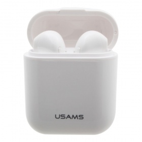 Наушники TWS Bluetooth USAMS F10 с микрофоном белые