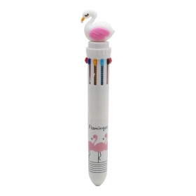 Ручка многоцветная Фламинго (10 в 1) No: BP-655